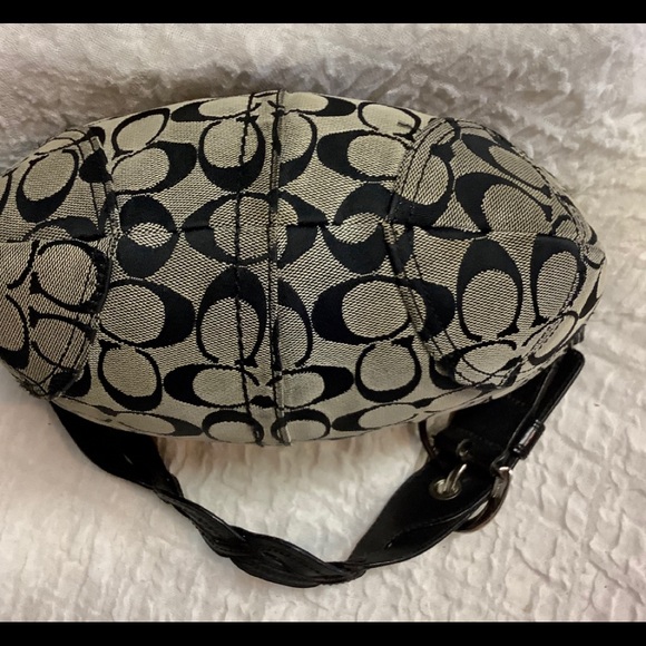 VTG Coach BoHo Canvas & Leather Shoulder Handbag - Picture 6 of 11